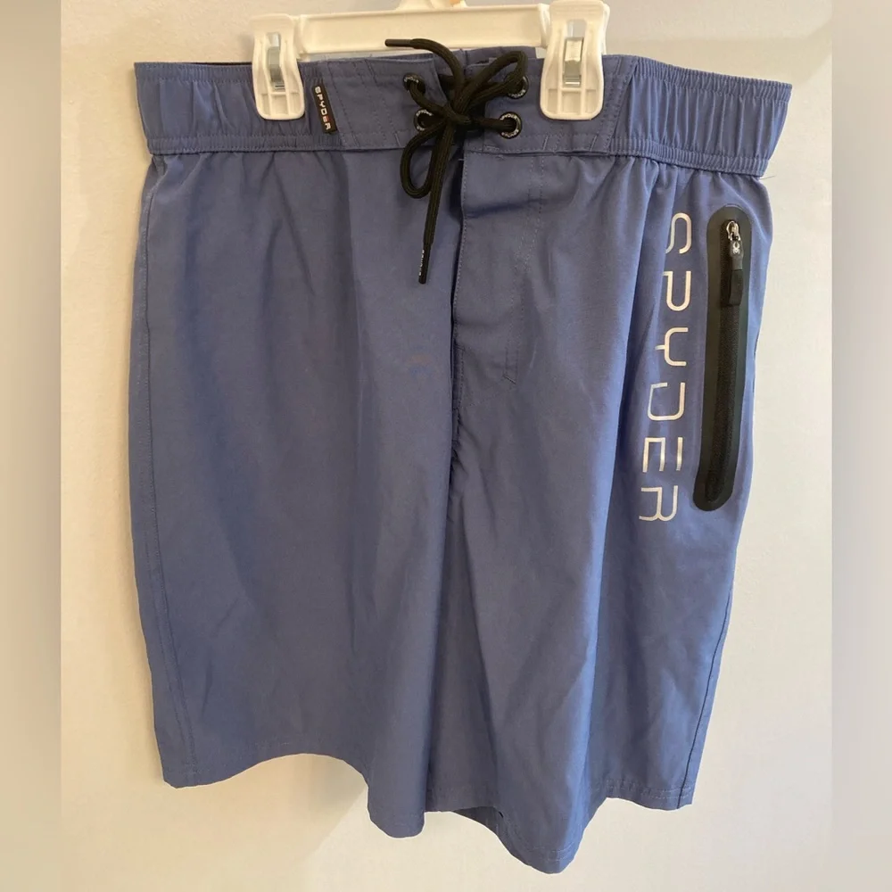 Spyder swim trunks size medium blue